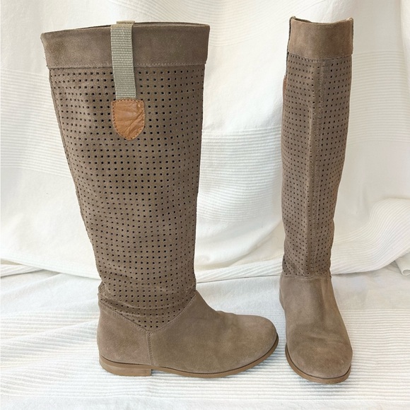 Suede Leather Riding Boots - Picture 2 of 15